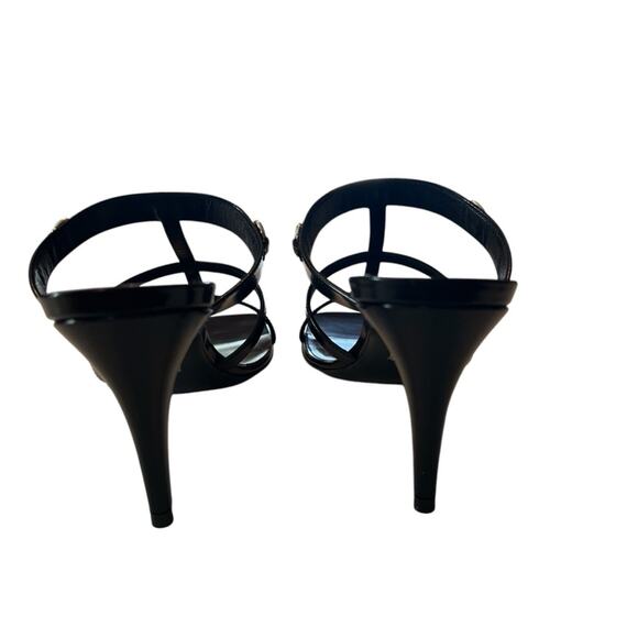 Gucci CR 24 75 Divine Leather High Heel Slip On Mule Horsebit NEW EU 37 US 7 - Picture 10 of 11